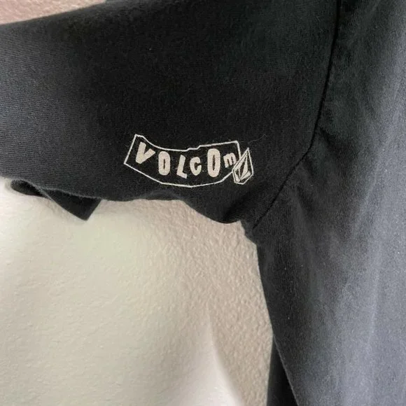 Volcom Stone T Shirt Men’s Large Black Rainbow Logo Prism Graphic Tee Skate Surf - Picture 5 of 9